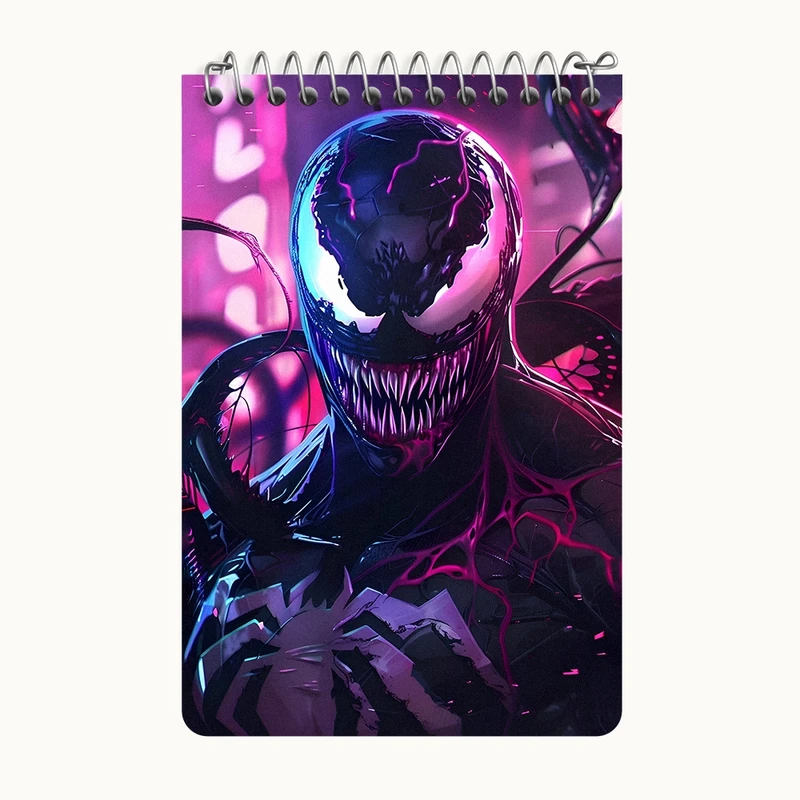 دفتر یادداشت 50 برگ خندالو طرح ونوم (Venom) کد F6982