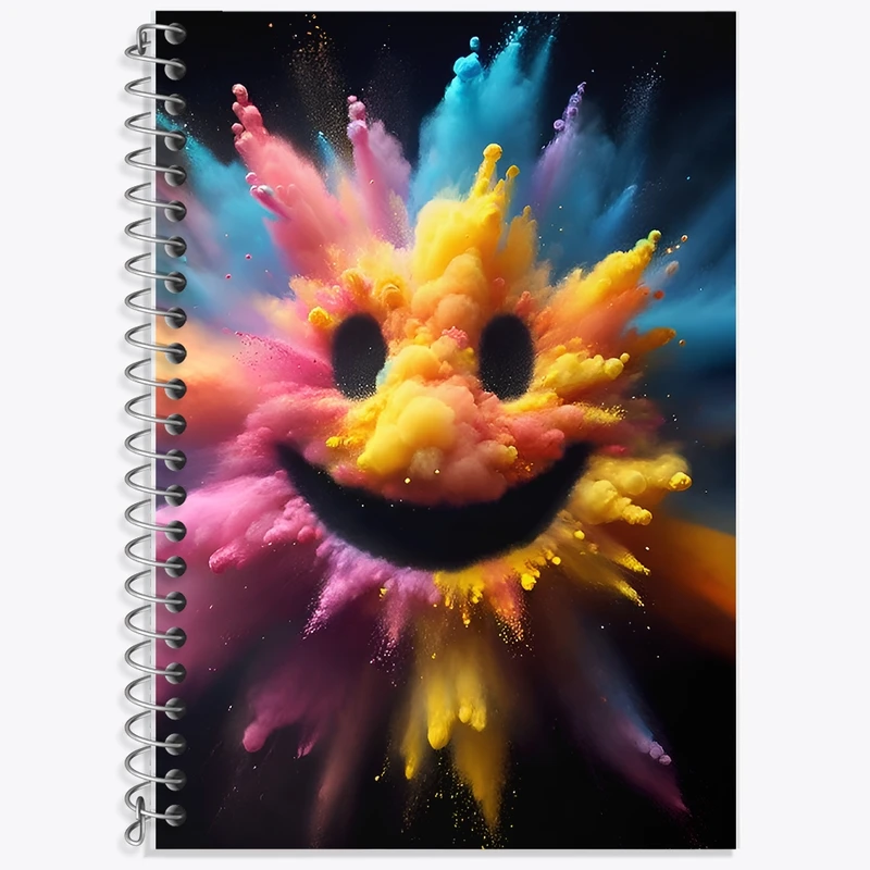 دفتر لغت 50 برگ خندالو طرح ایموجی خنده کد F12028