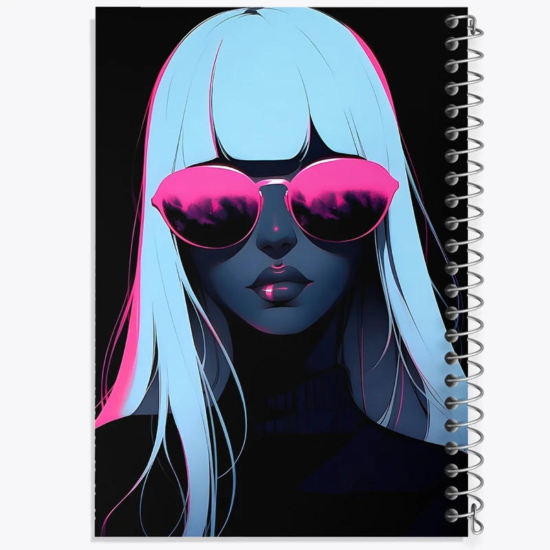 دفتر شطرنجی 50 برگ خندالو طرح دخترانه کد F4801