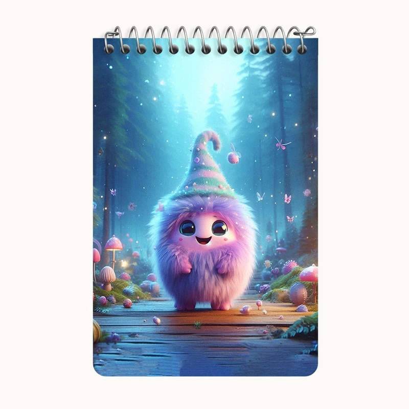 دفتر یادداشت 50 برگ خندالو طرح هیولای بامزه کد F5706