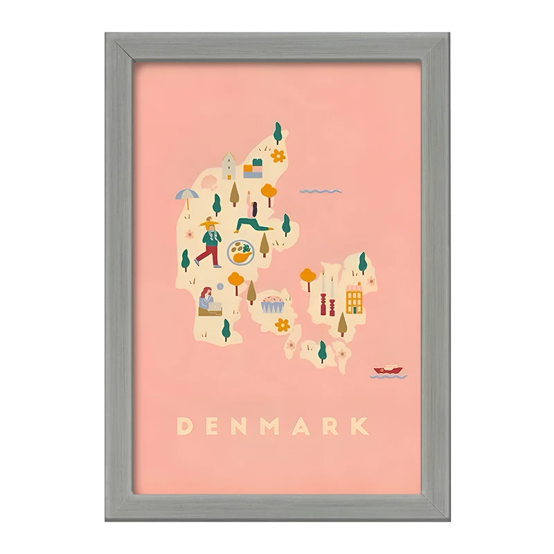 تابلو خندالو طرح دانمارک (Denmark) کد F14364