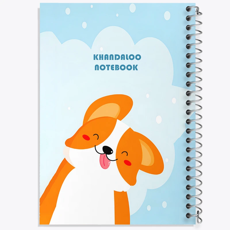 دفتر مشق 100 برگ خندالو طرح سگ (dog) کد N6364