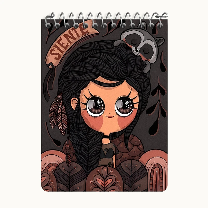 دفتر یادداشت 50 برگ خندالو طرح دخترانه کد N3299