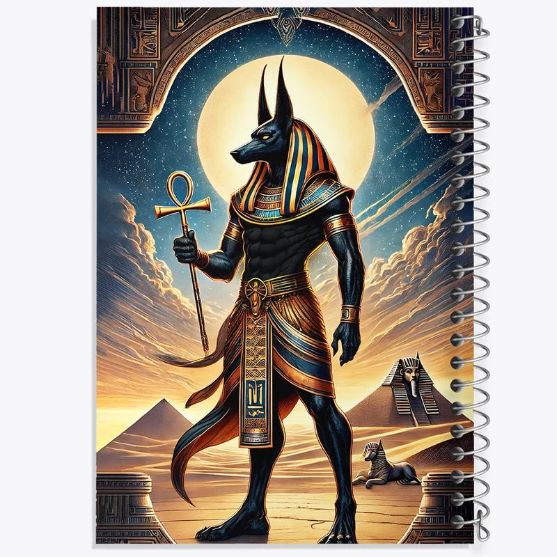 دفتر نقاشی 50 برگ خندالو طرح آنوبیس (Anubis) کد F4852