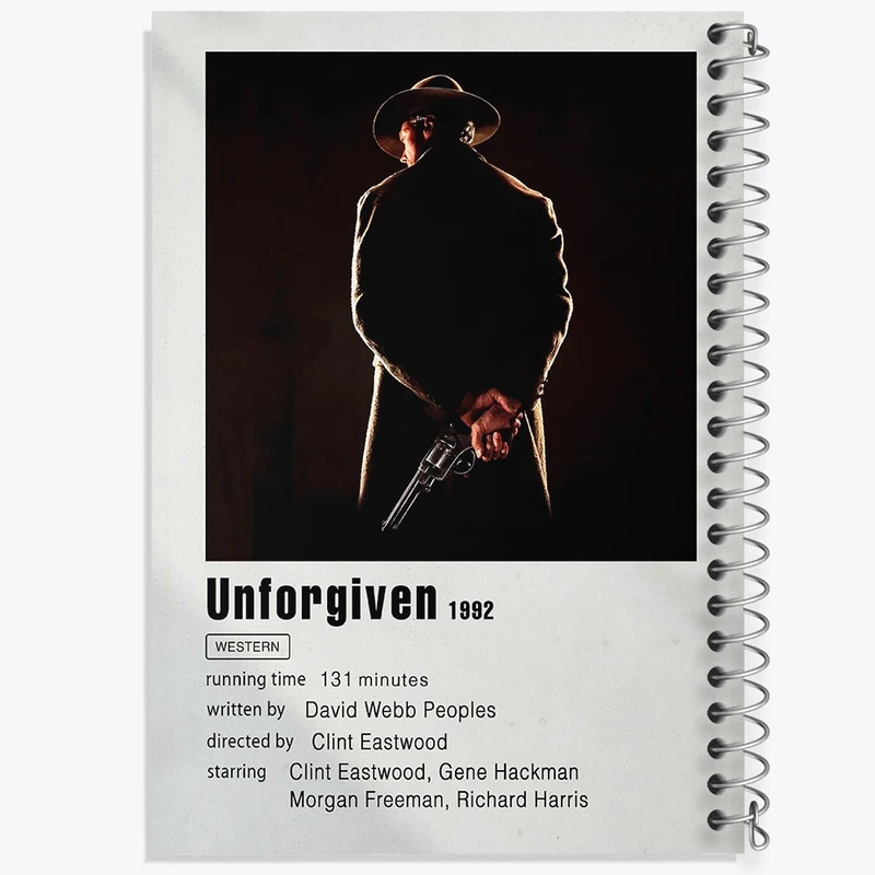 دفتر شطرنجی 50 برگ خندالو طرح نابخشوده (Unforgiven) کد F11317
