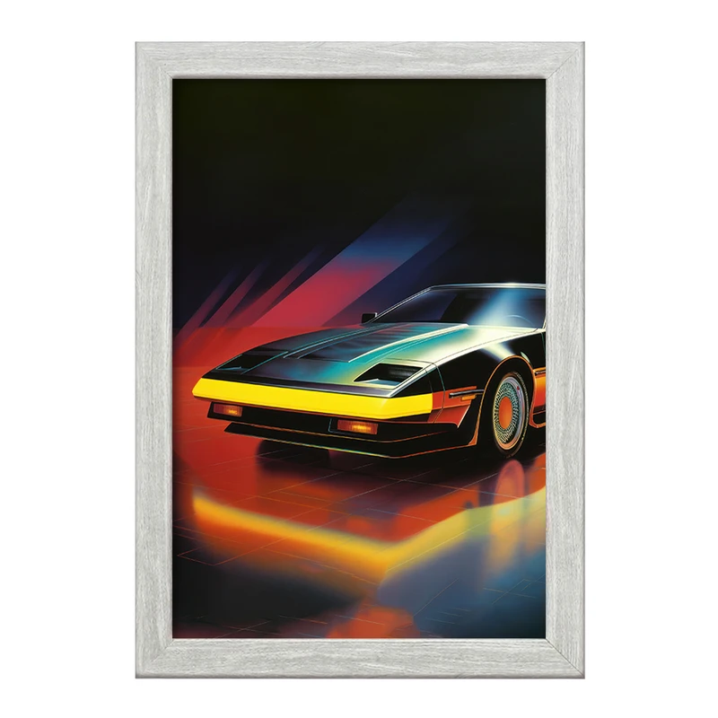 تابلو خندالو طرح ماشین کلاسیک کد F3026