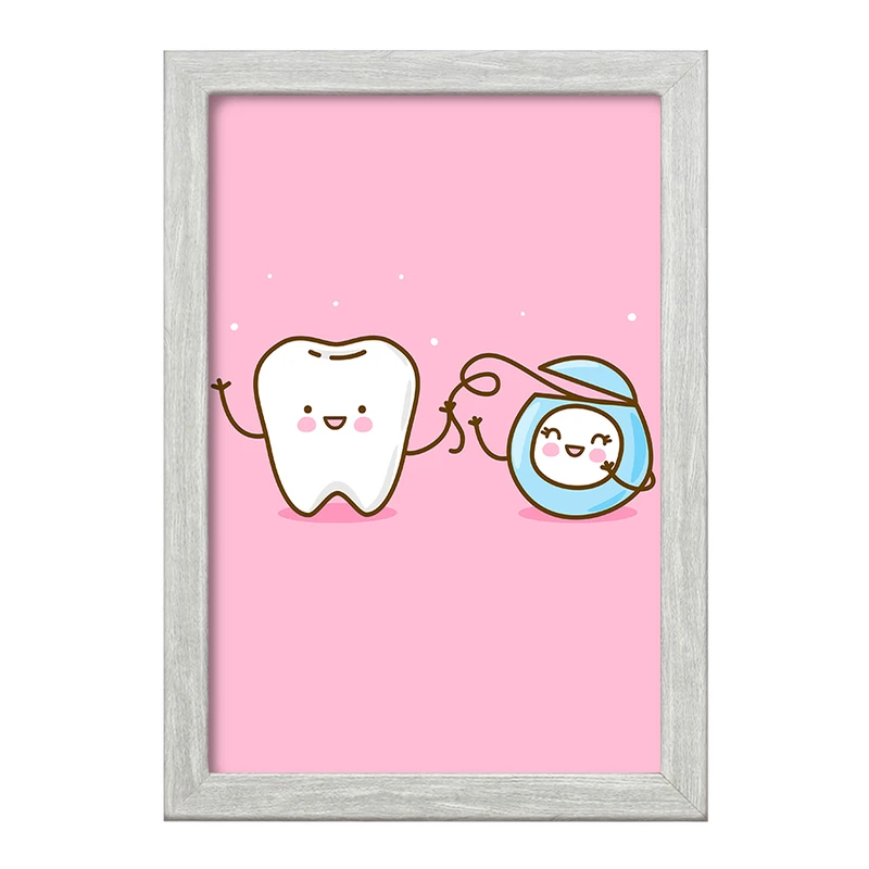 تابلو خندالو طرح دندان و دندان پزشکی کودکانه کد 36726
