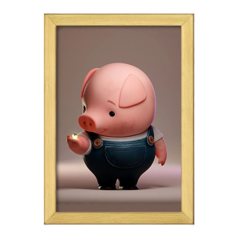 تابلو خندالو طرح خوک بامزه کد F382