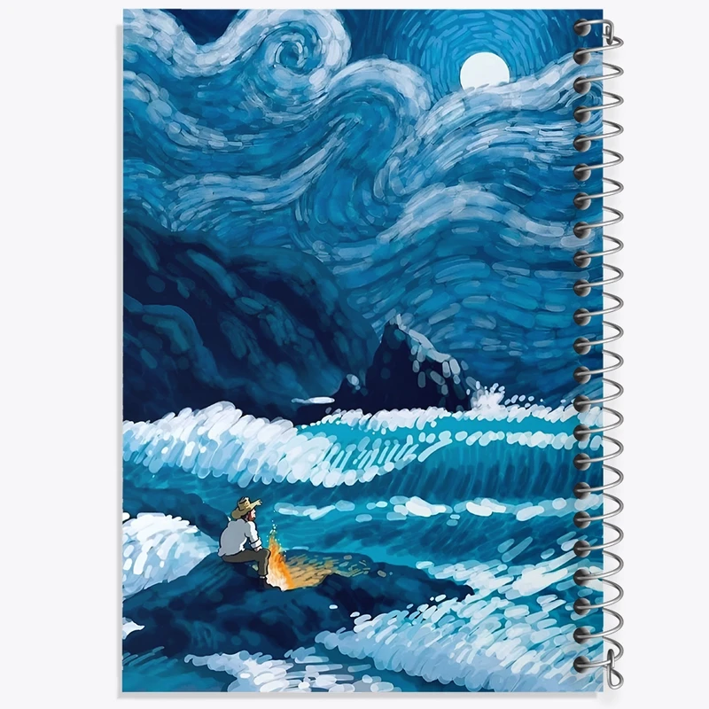 دفتر لیست خرید 50 برگ خندالو طرح ونسان ونگوگ کد F3930