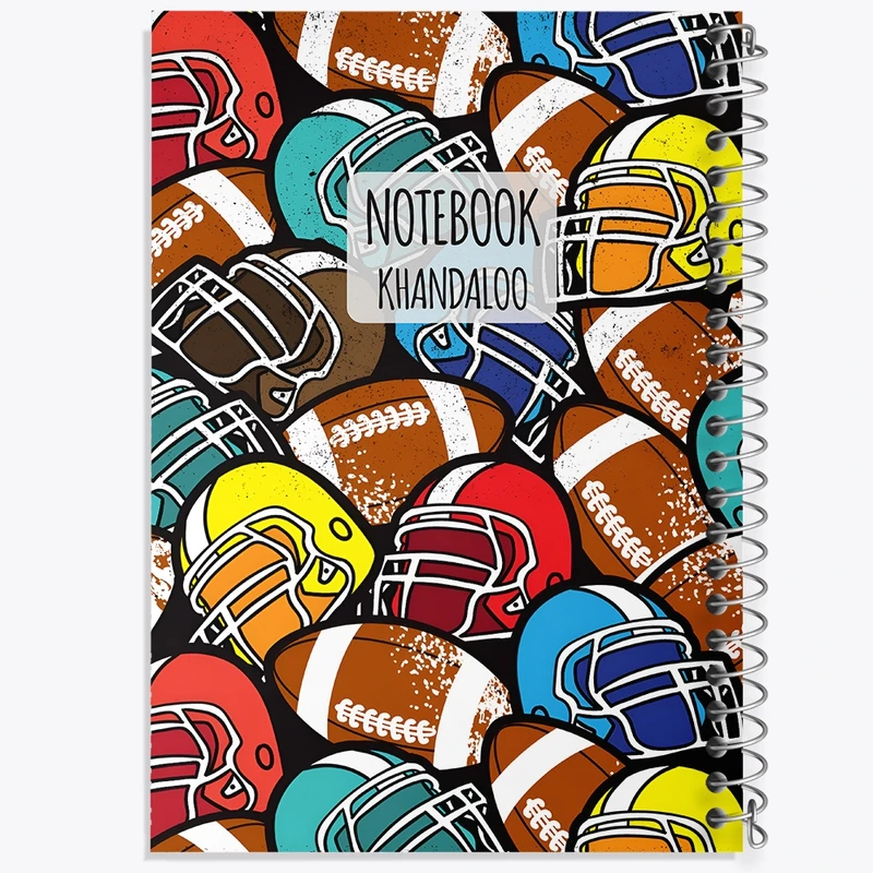 دفتر شطرنجی 50 برگ خندالو طرح پترن ورزشی کد N7641