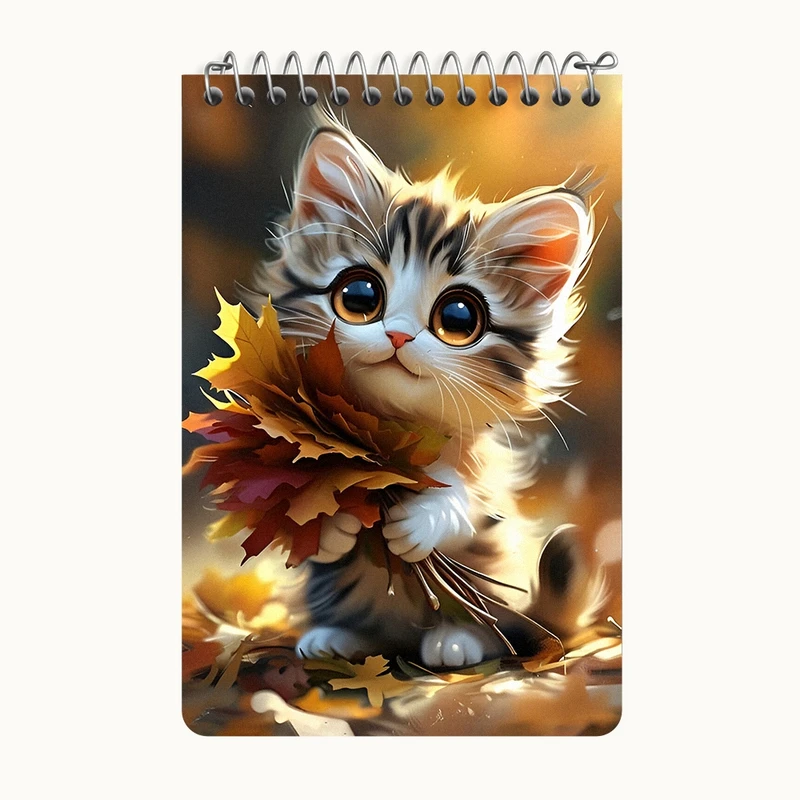 دفتر یادداشت 50 برگ خندالو طرح پیشی ملوس کد F7083