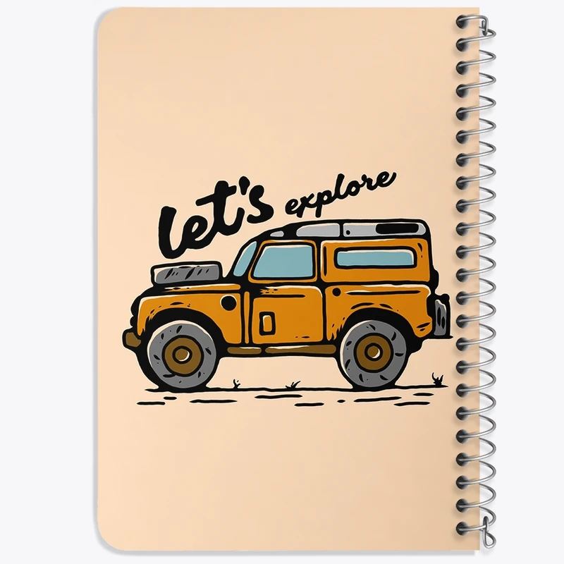 دفتر یادداشت 50 برگ خندالو طرح آفرود Off Road کد 26316