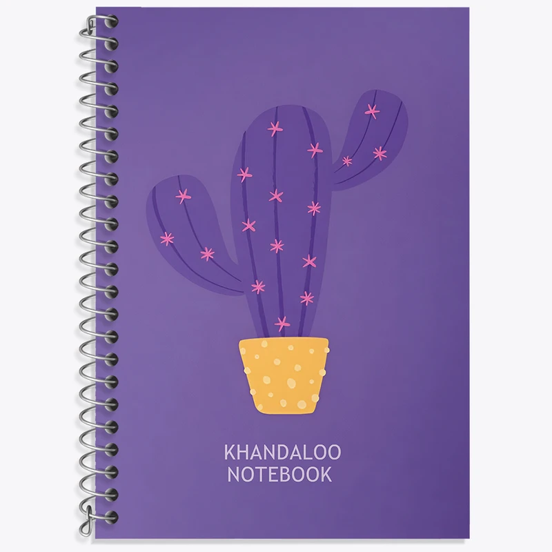 دفتر نت موسیقی 50 برگ خندالو طرح کاکتوس کد N6416