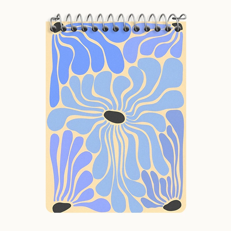 دفتر یادداشت 50 برگ خندالو طرح گل گلی کد N5890