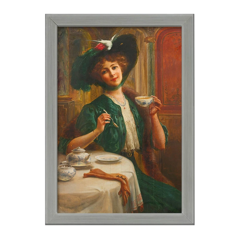 تابلو خندالو طرح نقاشی سبک و وقار اثر امیلی ورنون کد F12219