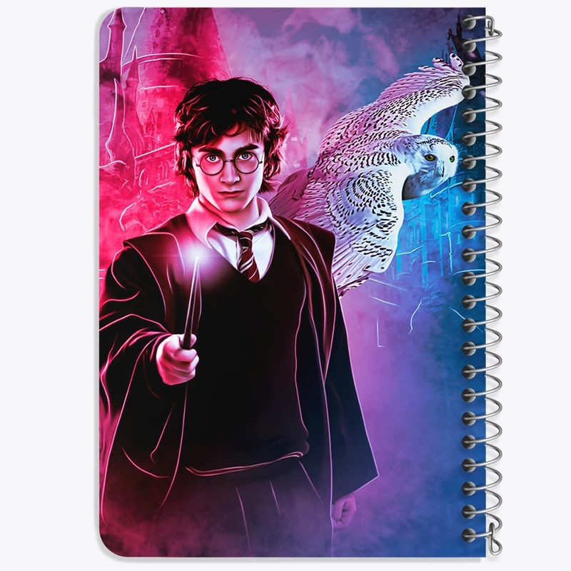 دفتر یادداشت 50 برگ خندالو طرح هری پاتر (Harry Potter) کد F850