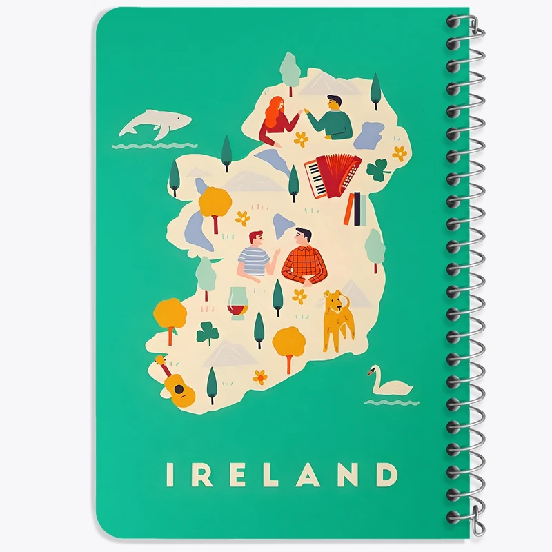دفتر یادداشت 50 برگ خندالو طرح ایرلند (Ireland) کد F14365