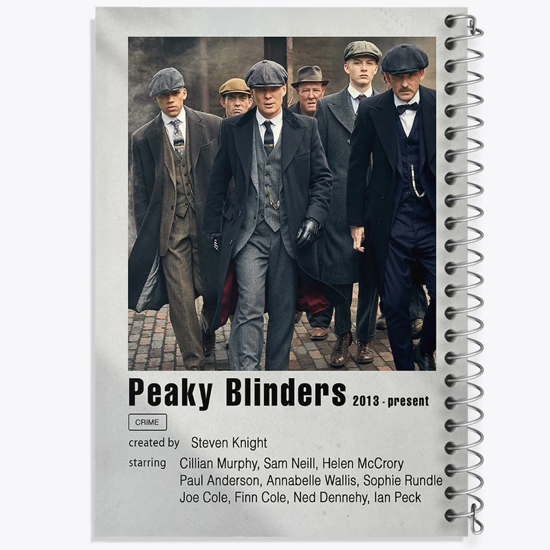 دفتر شطرنجی 50 برگ خندالو طرح پیکی بلایندرز (Peaky Blinders) کد F11291