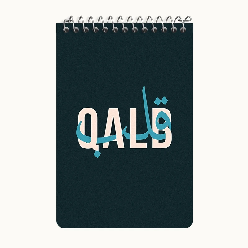 دفتر یادداشت 50 برگ خندالو طرح کلمه ی قلب کد F4513