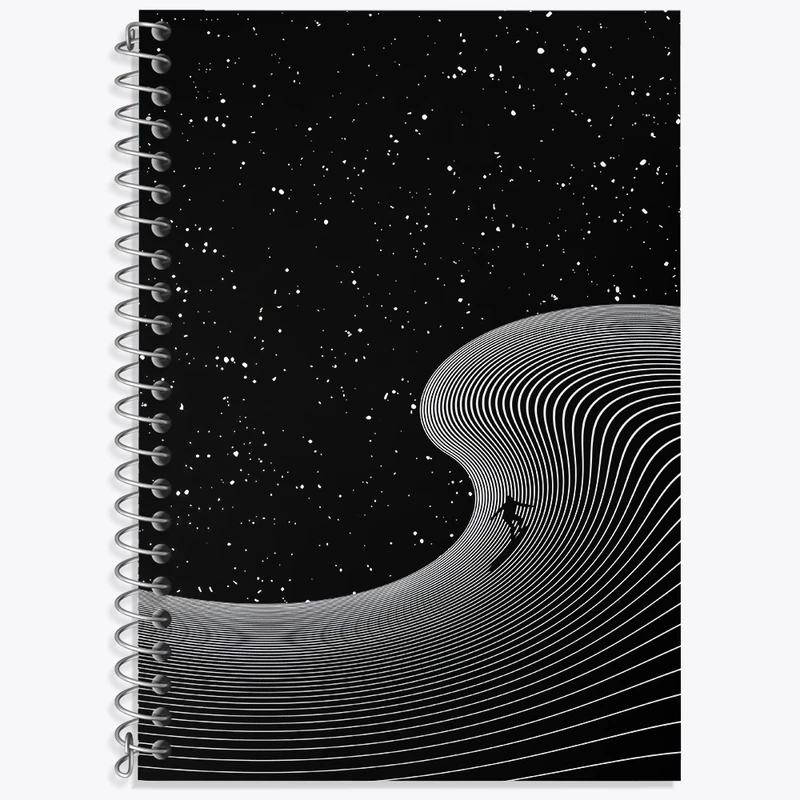 دفتر زبان دوخط 50 برگ خندالو طرح موج سواری کد F4564