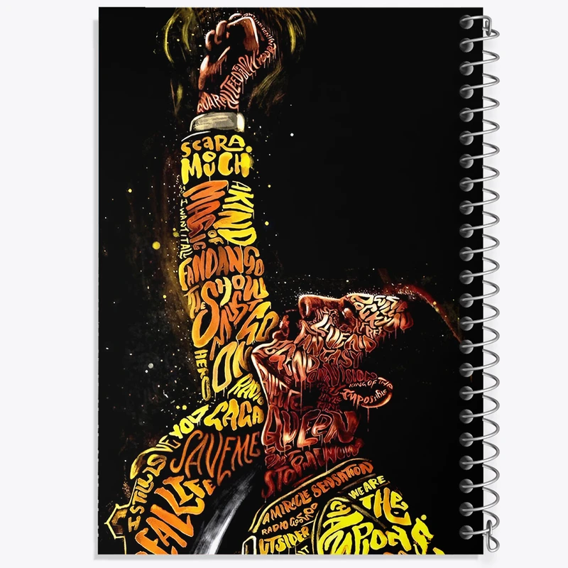 دفتر نقاشی 50 برگ خندالو طرح فرِدی مرکوری (Freddie Mercury) کد F13545