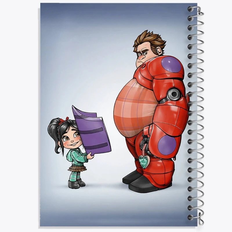 دفتر طراحی 50 برگ خندالو طرح رالف خرابکار کد F2174