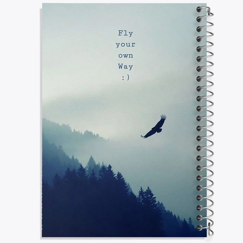 دفتر طراحی 50 برگ خندالو طرح Fly Your Own Way کد F1729