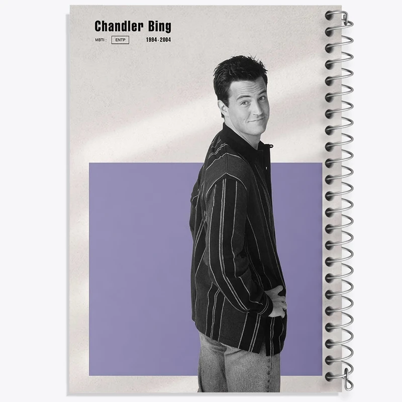 دفتر شطرنجی 50 برگ خندالو طرح متیو پری (Matthew Perryi) کد F11937