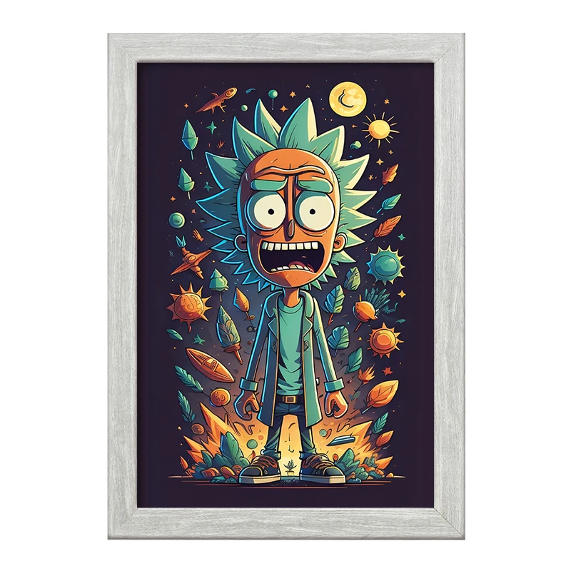 تابلو خندالو طرح ریک و مورتی (Rick and Morty) کد F4007
