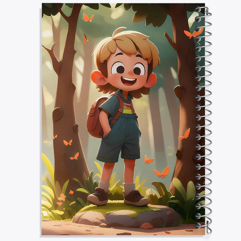 دفتر طراحی 50 برگ خندالو طرح پسرانه کد N7418