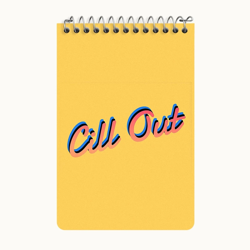 دفتر یادداشت 50 برگ خندالو طرح Cill Out کد F11465