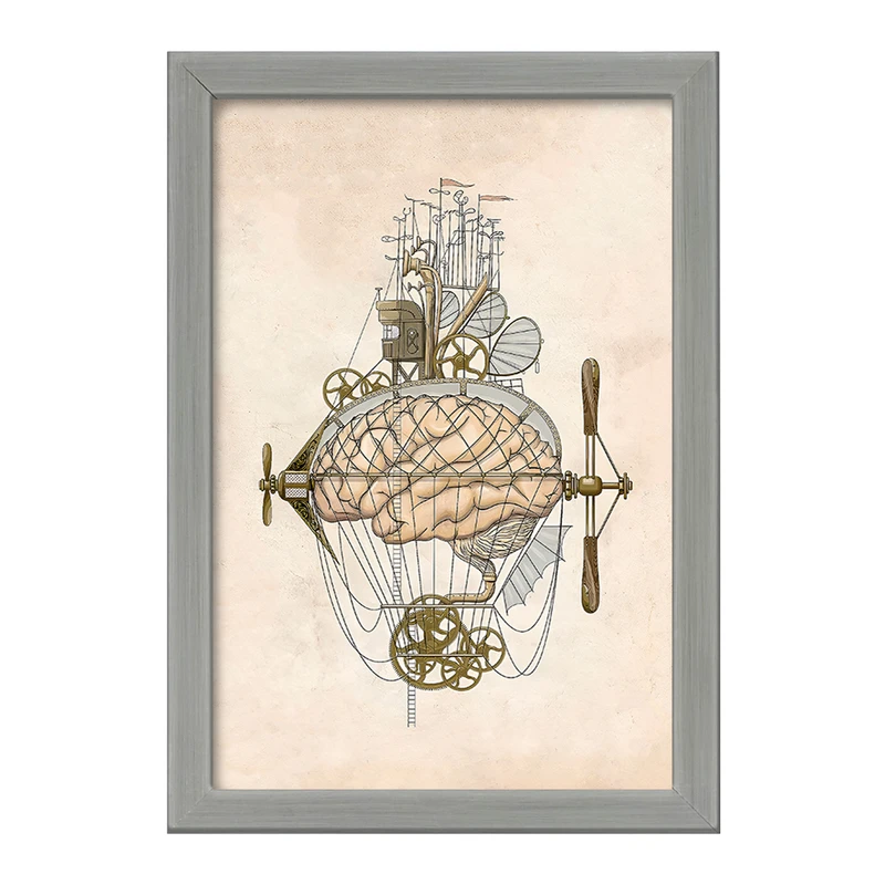 تابلو خندالو طرح مغز (Brain) کد F14032