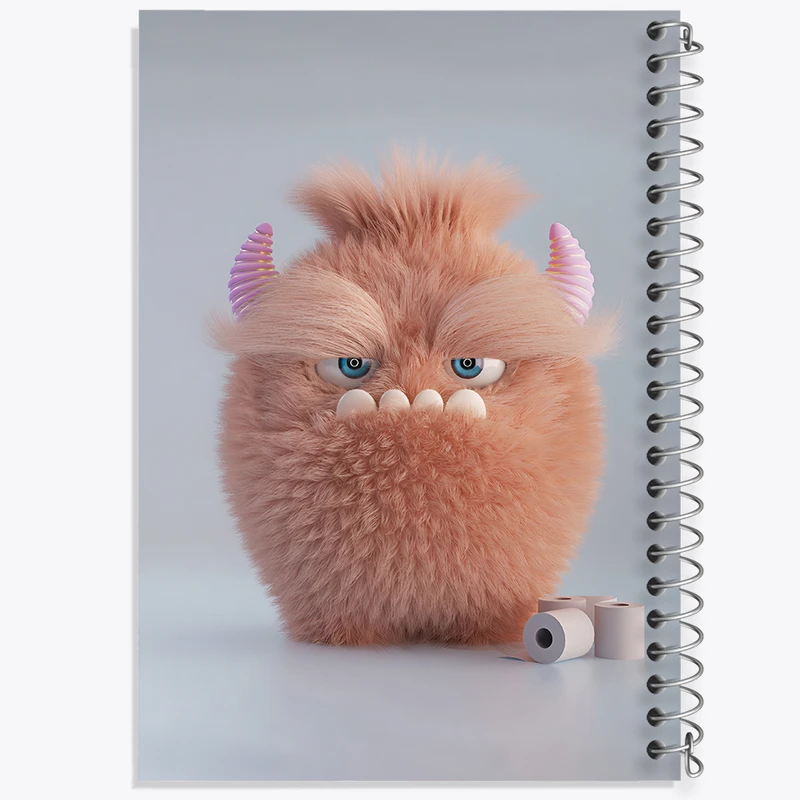 دفتر مشق 50 برگ خندالو طرح هیولای بامزه کد F3334