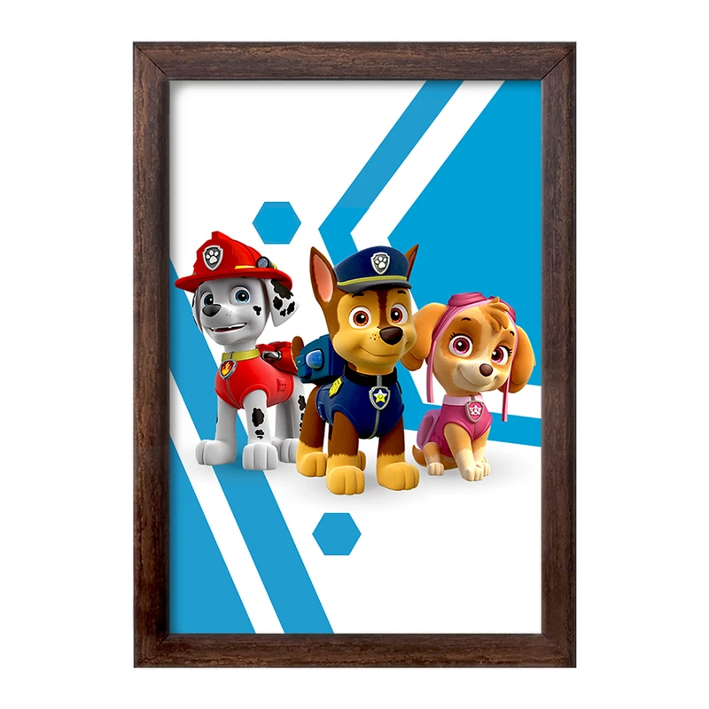 تابلو خندالو طرح چیس و مارشال و اسکای سگ های نگهبان Paw Patrol  کد 12583