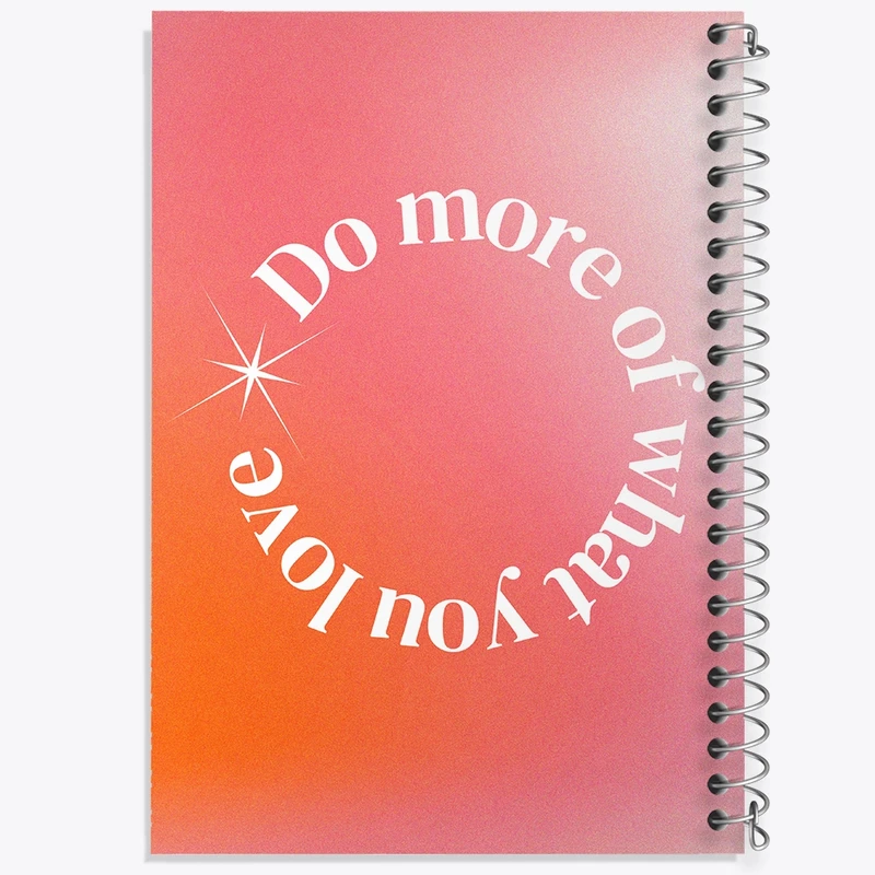 دفتر طراحی 50 برگ خندالو طرح Do More Of What You Love کد N2349