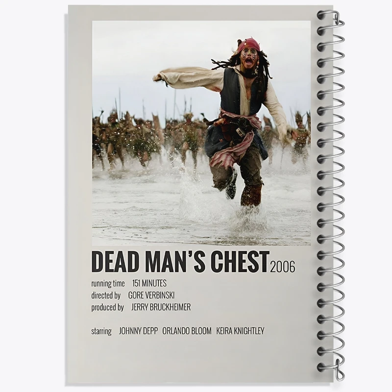 دفتر طراحی 50 برگ خندالو طرح دزدان دریایی کارائیب (Pirates of the Caribbean) کد F13292