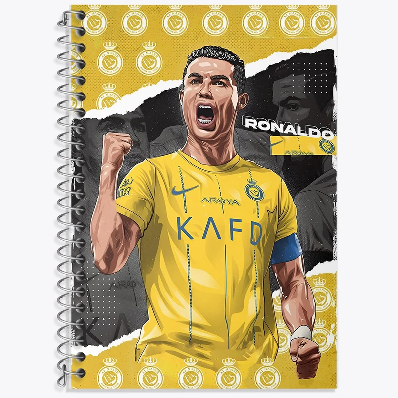 دفتر نت موسیقی 50 برگ خندالو طرح کریستیانو رونالدو کد F14256