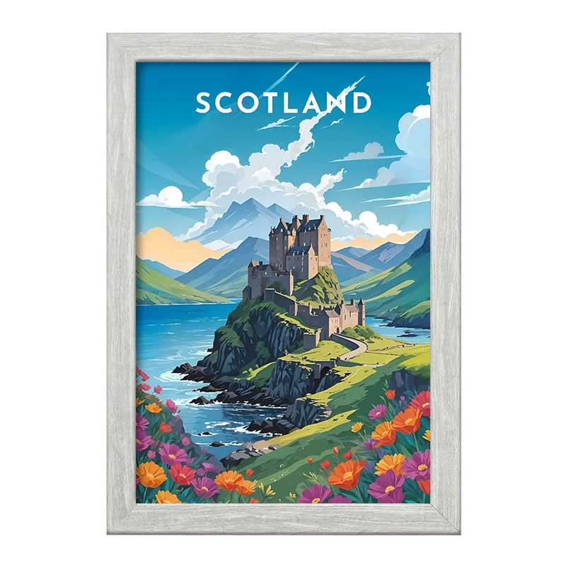 تابلو خندالو طرح اسکاتلند (Scotland) کد F6370