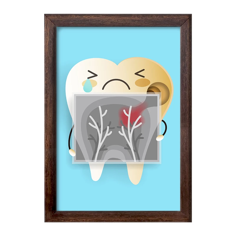 تابلو خندالو طرح دندان و دندان پزشکی کودکانه کد 36706