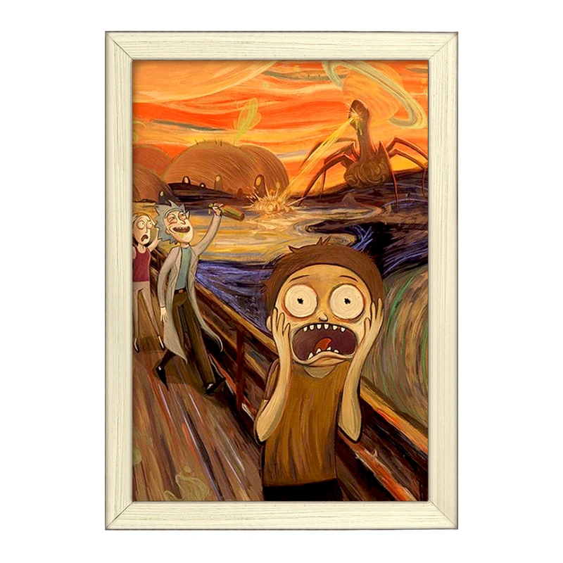 تابلو خندالو طرح ریک و مورتی Rick and Morty  کد 3214