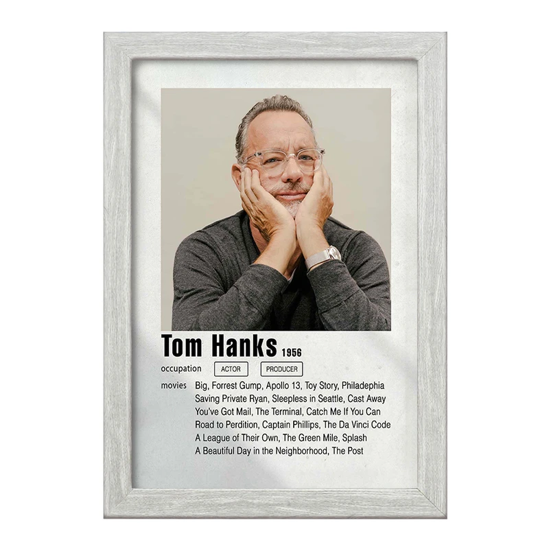 تابلو خندالو طرح تام هنکس (Tom Hanks) کد F11203