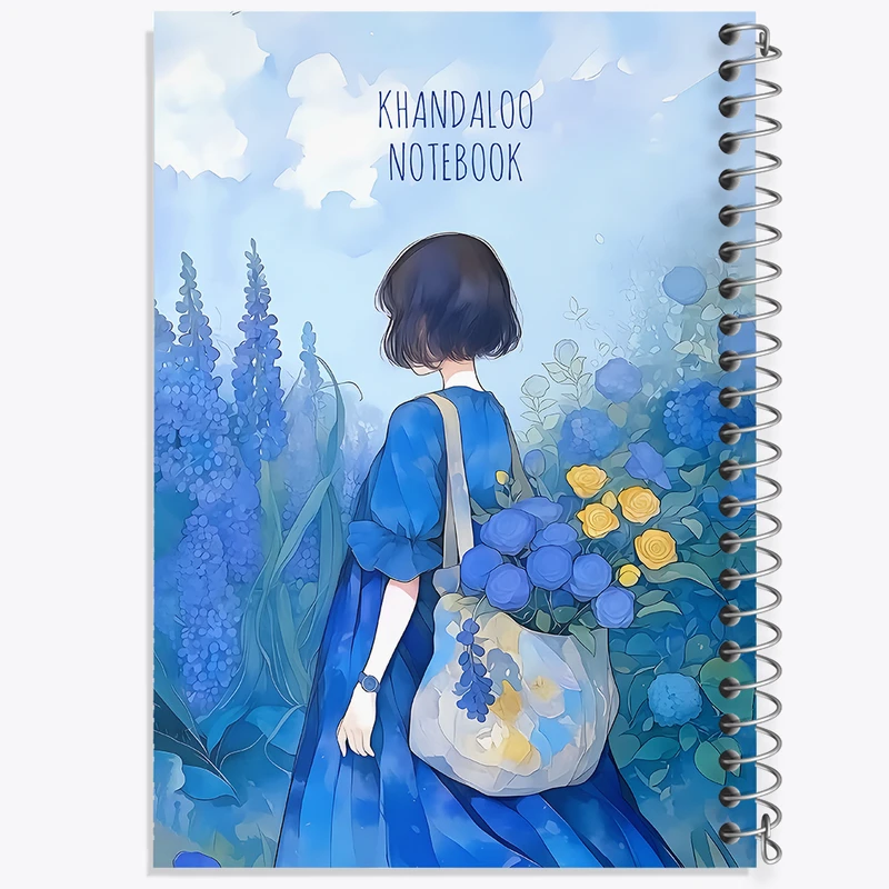 دفتر نقاشی 50 برگ خندالو طرح دخترانه فانتزی کد N8659