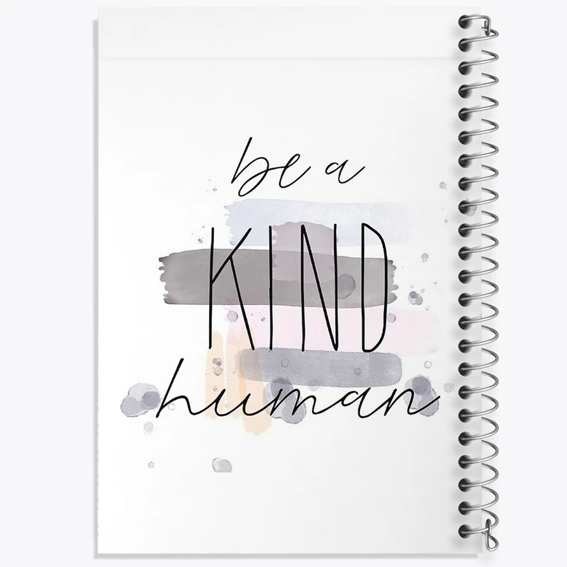 دفتر نقاشی 50 برگ خندالو طرح Be A Kind Human کد F11433