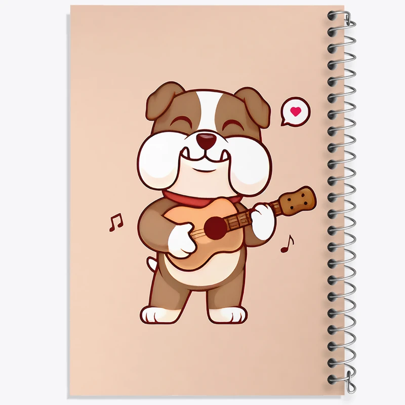 دفتر مشق 50 برگ خندالو طرح سگ نوازنده کد N6760