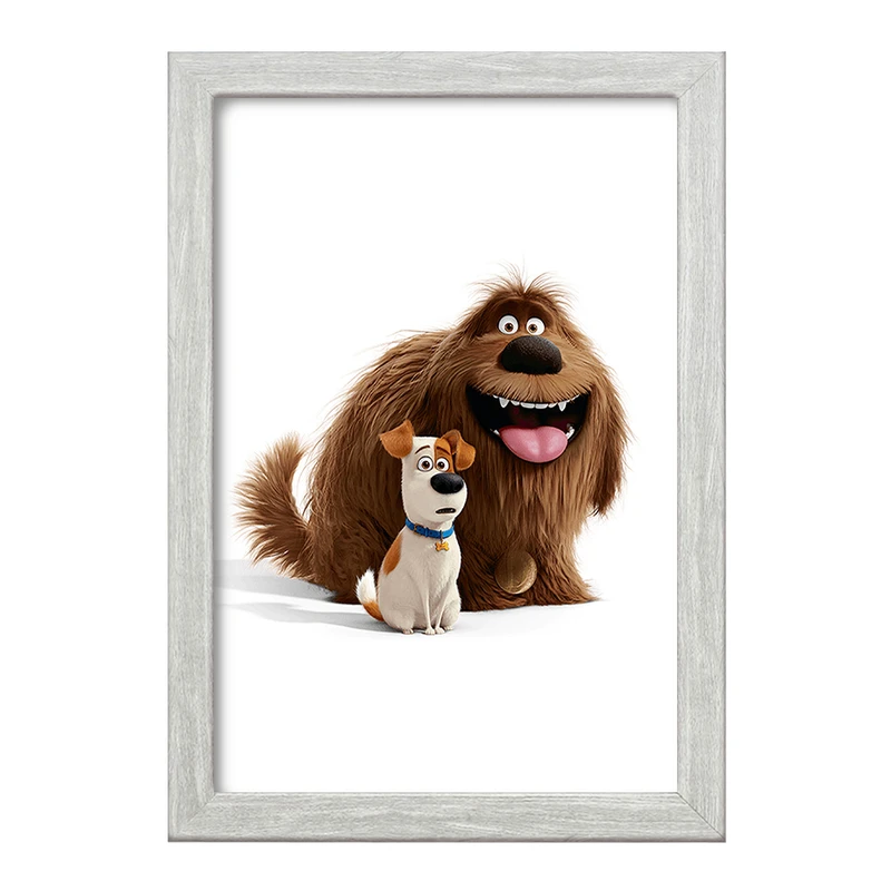 تابلو خندالو طرح زندگی پنهان حیوانات خانگی کد F2077