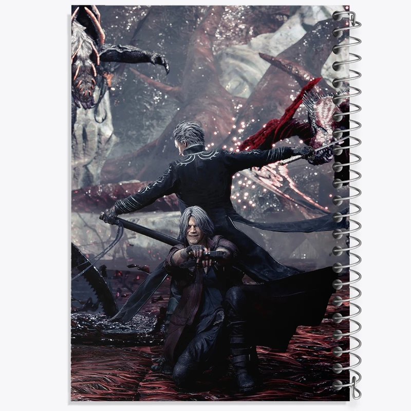 دفتر طراحی 50 برگ خندالو طرح بازی دویل می کرای Devil May Cry کد 30208