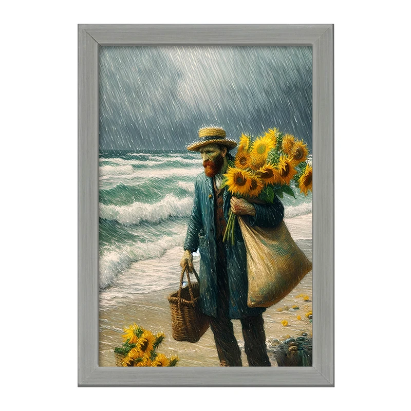 تابلو خندالو طرح ونسان ونگوگ کد F8777