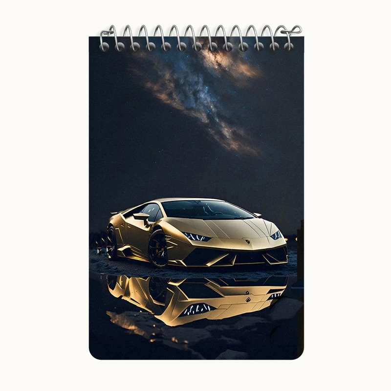 دفتر یادداشت 50 برگ خندالو طرح ماشین اسپرت کد F5191