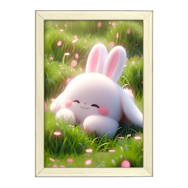 تابلو خندالو طرح خرگوش بامزه کد F5729