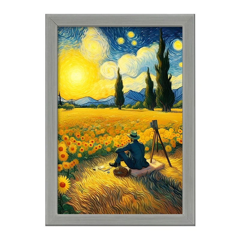 تابلو خندالو طرح ونسان ونگوگ کد F5082